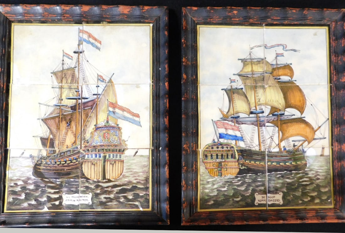 2 Framed Ship Tiles (1 of 3)
