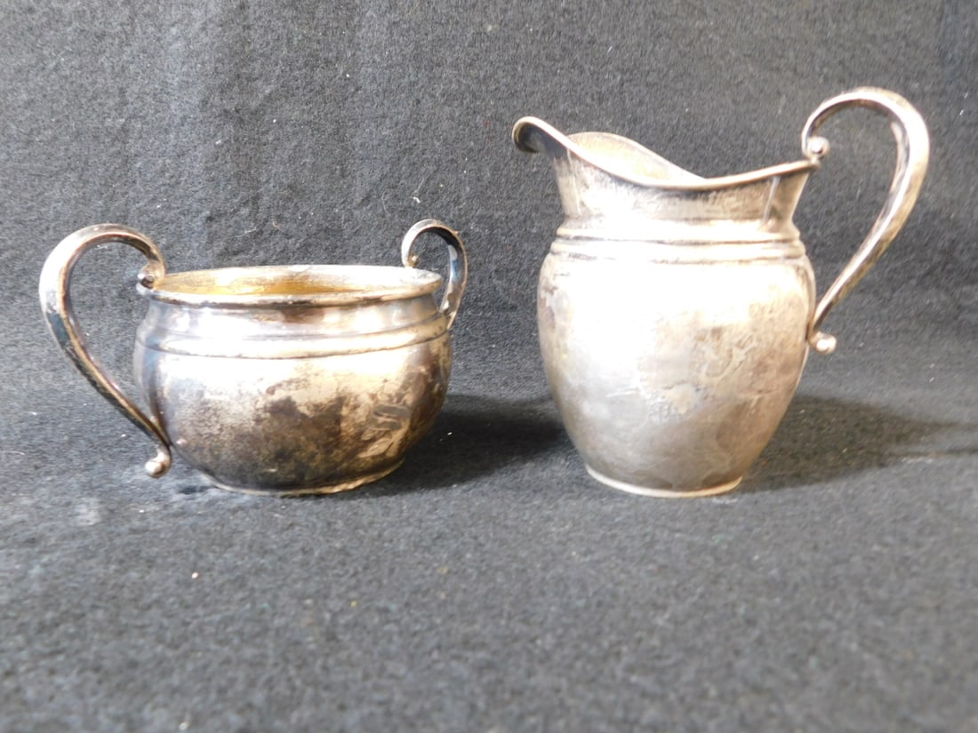 Sterling Silver Sugar & Creamer (1 of 3)