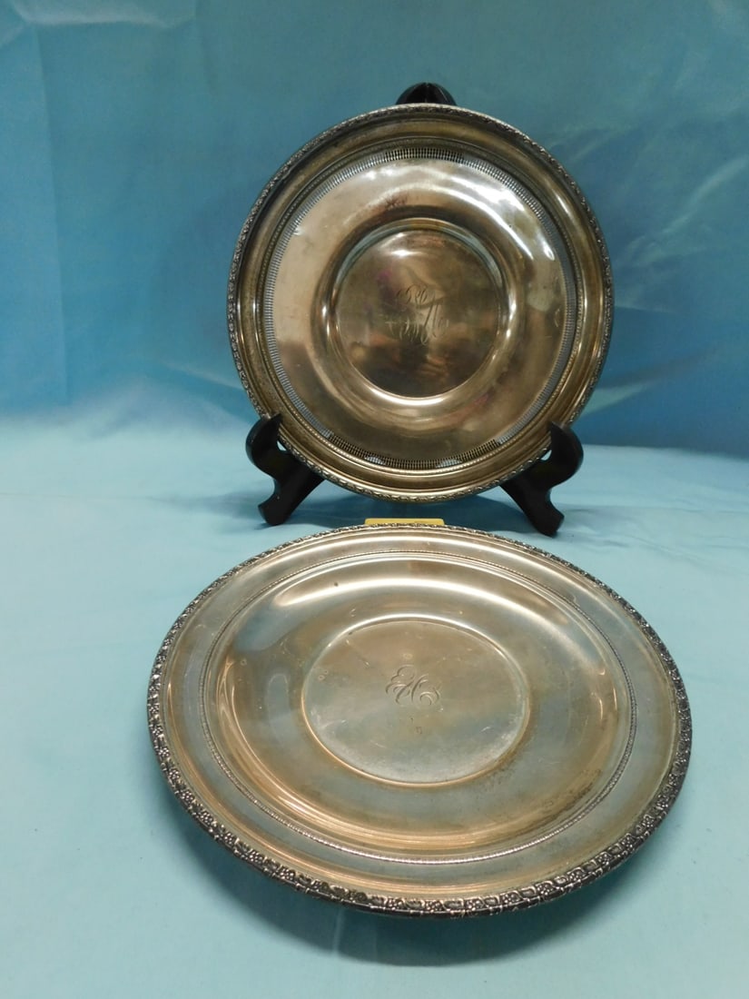 2 Sterling Serving Plates (1 of 6)