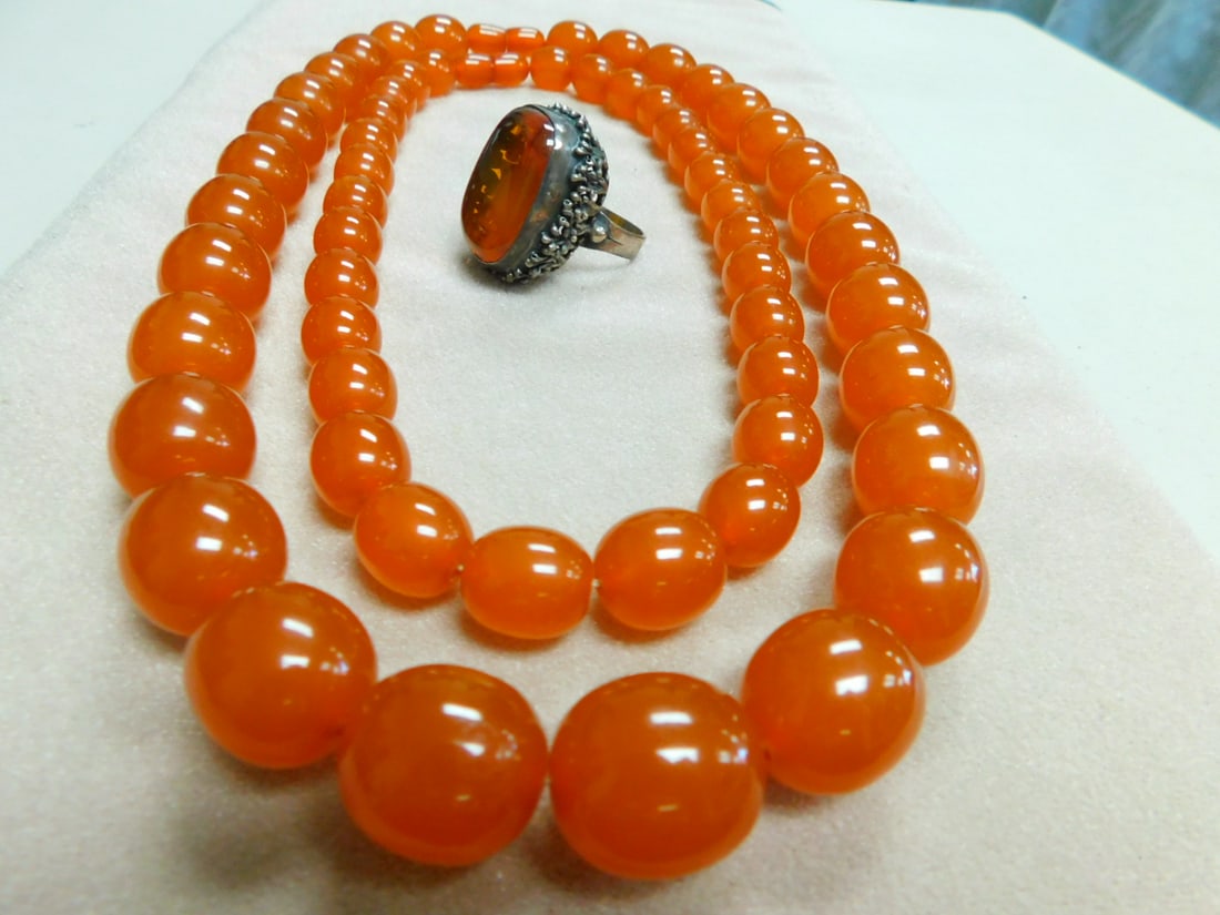 Amber Ring & 2 Necklaces (1 of 4)