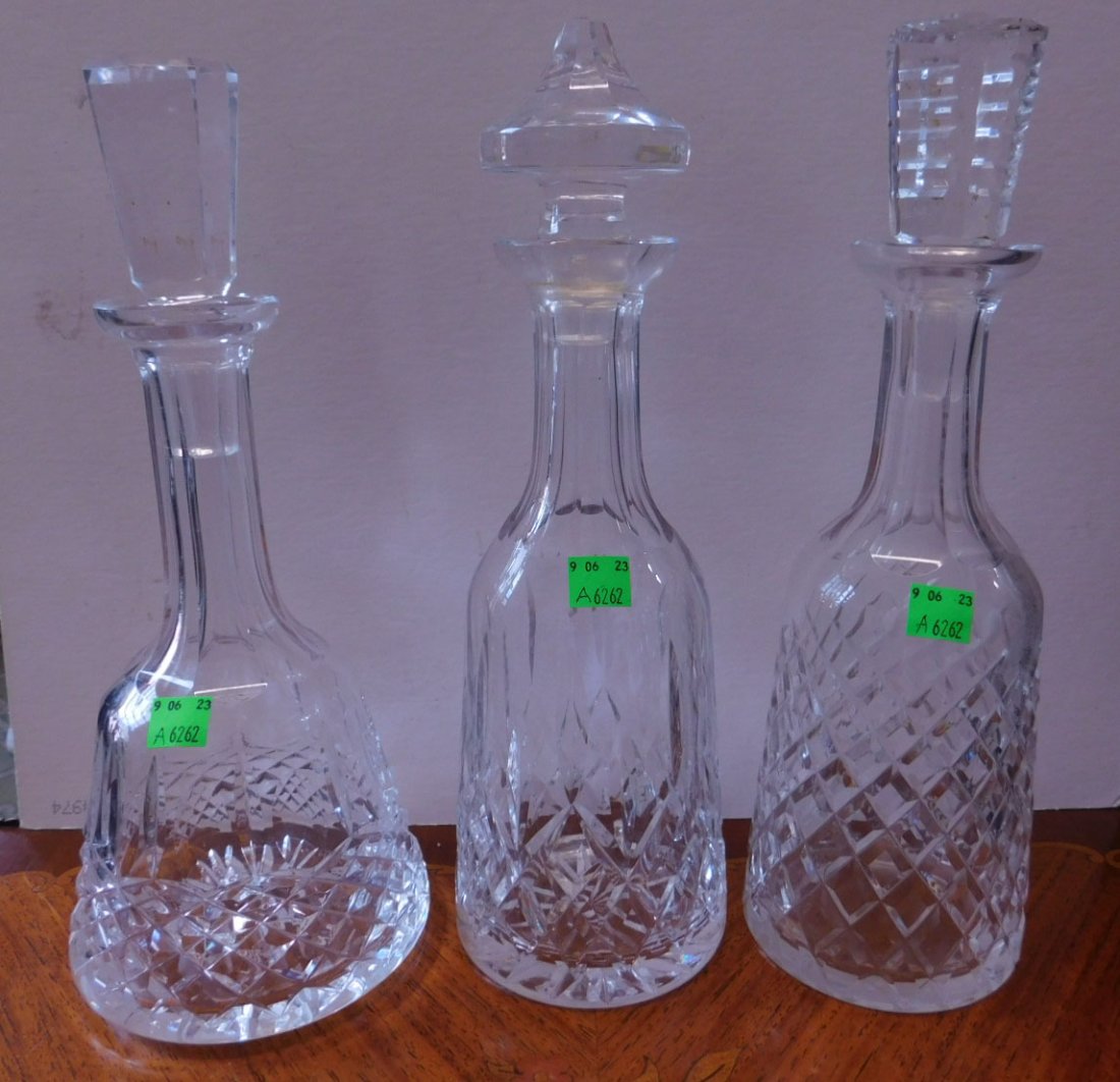 (3) Waterford Crystal Decanters (1 of 6)