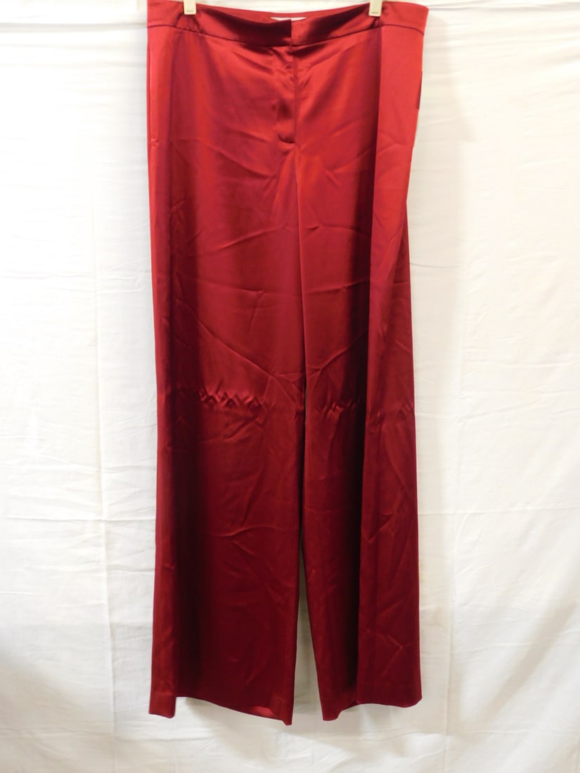Lafayette 148 Satin Dalton Pants Sz 12 NWT (1 of 3)
