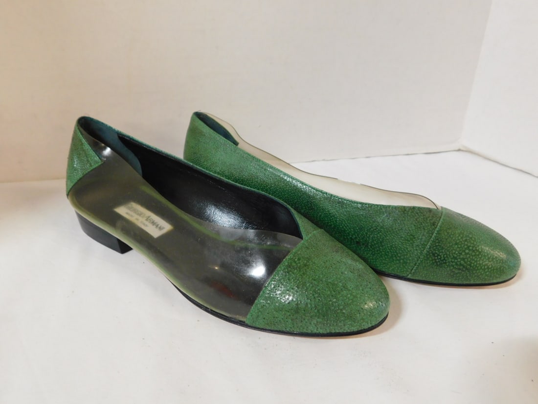 Giorgio Armani Green Shoes - Flats Sz 40 (1 of 7)