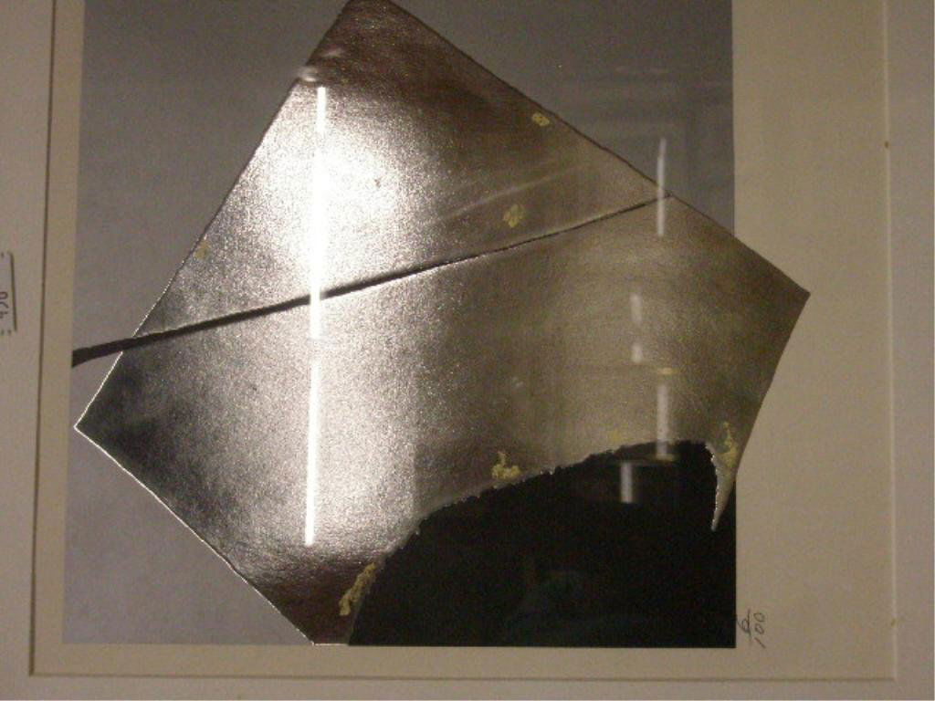 Shin Kuno, textured print, Abstract: Shin Kuno [signed verso], textured print [6/100], Abstract. 13 1/2"h x 11 1/4"w=image (sight). CONDITION: Descriptions provided in both printed and on-line catalogue formats do not always include cond