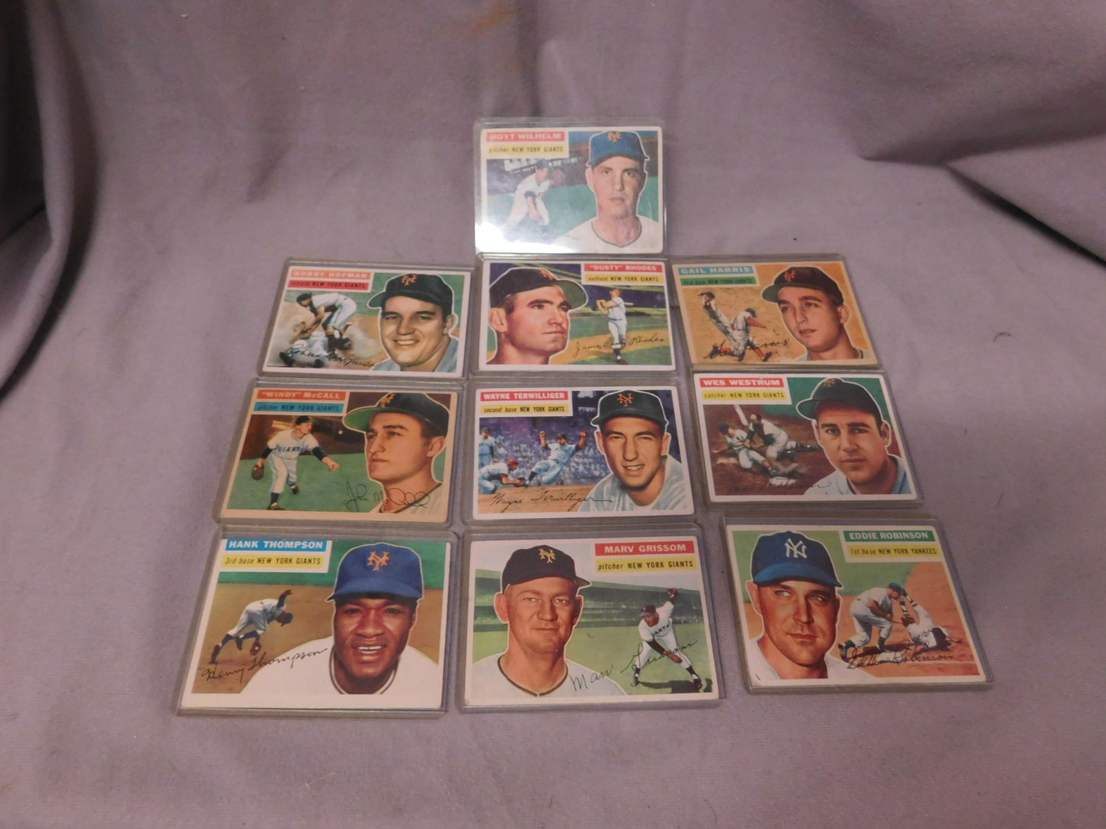 (10) 1956 Topps Baseball Cards (1 of 4)