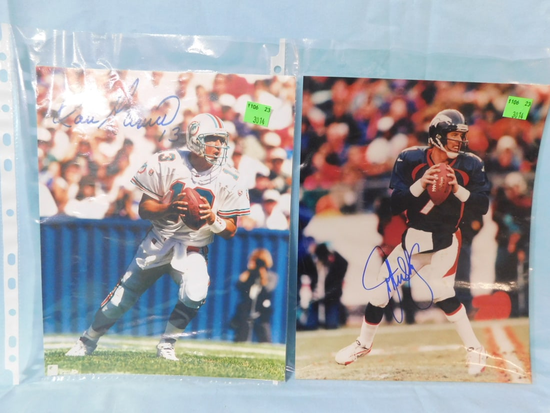 D. Marino & J. Elway Signed Photos (1 of 3)