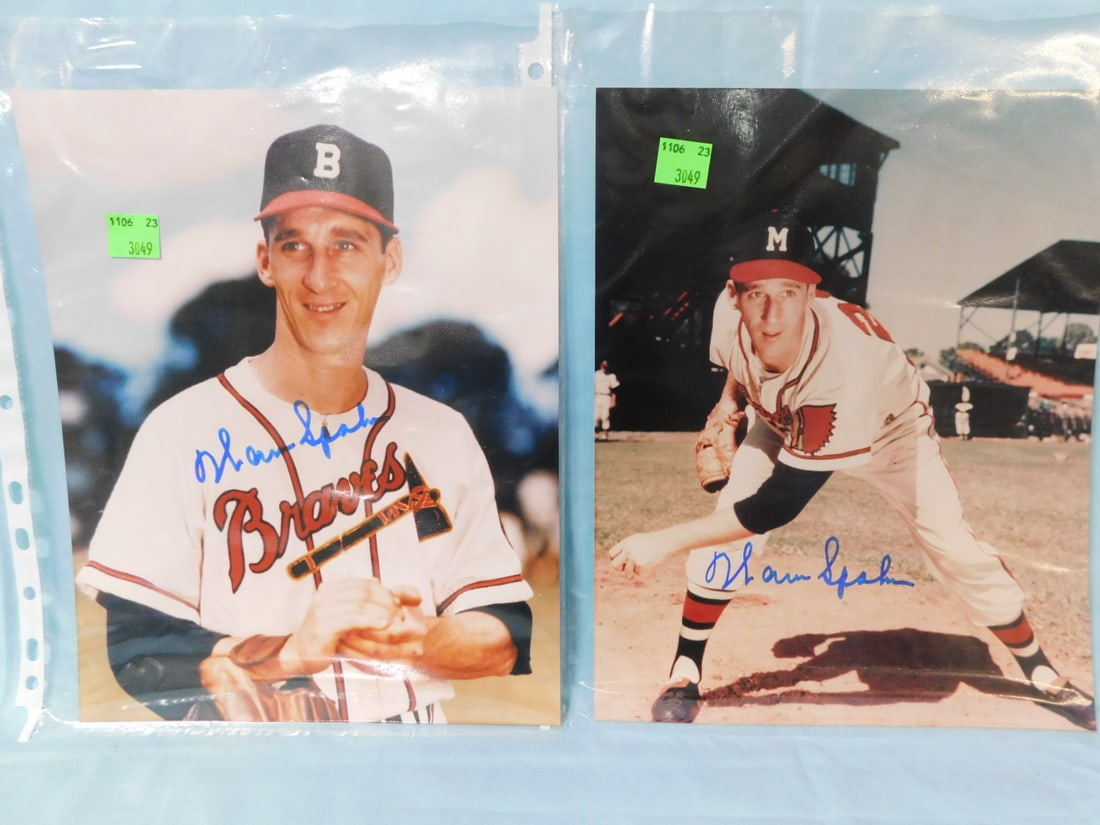 2 W. Spahn Signed Photos (1 of 3)