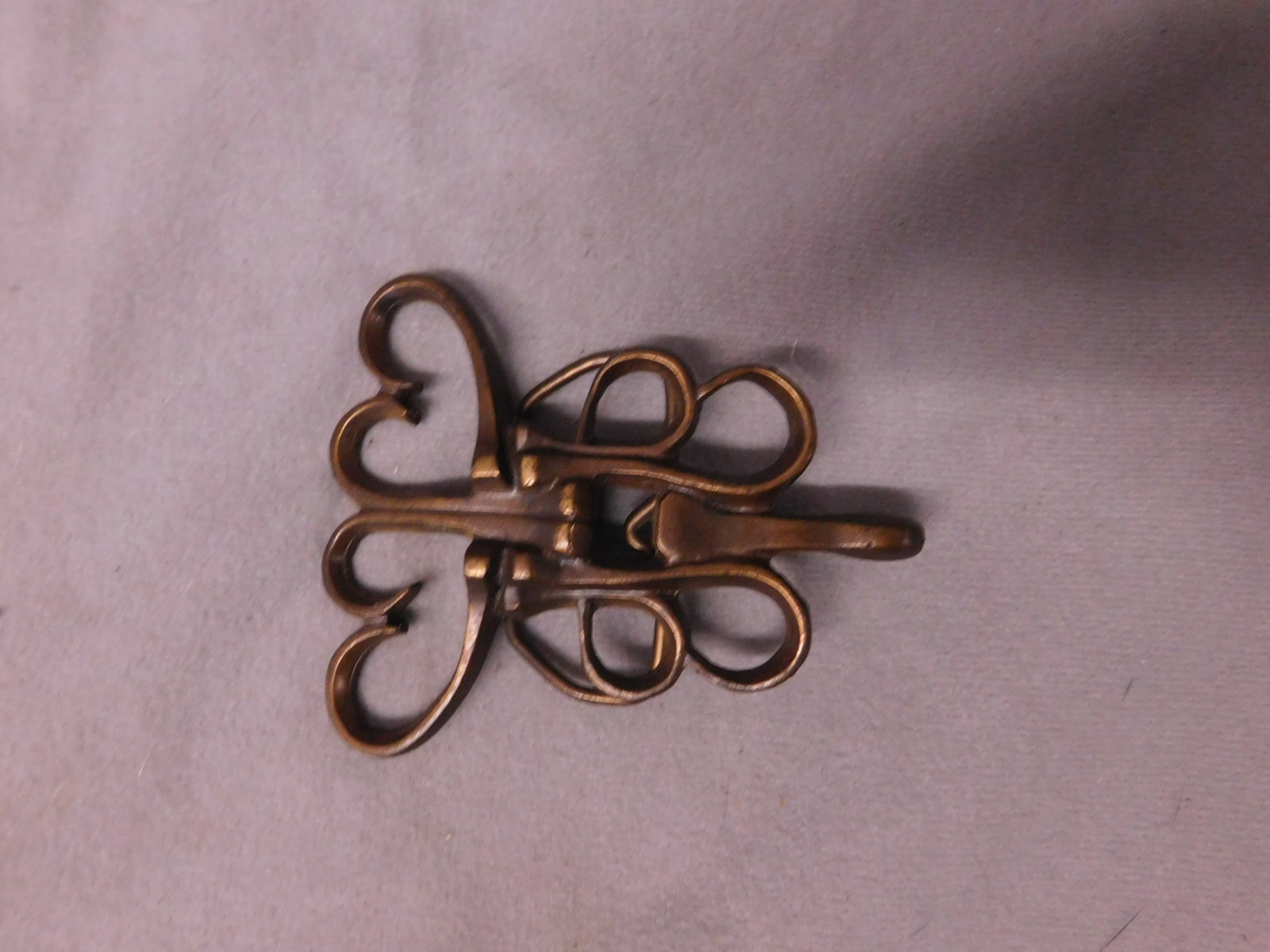 Vintage Abstract Artisan Belt Buckle: Vintage Abstract Artisan Belt Buckle, Bergamot Brass works, C-12, © 1984 swirl and heart design. CONDITION: Very good.