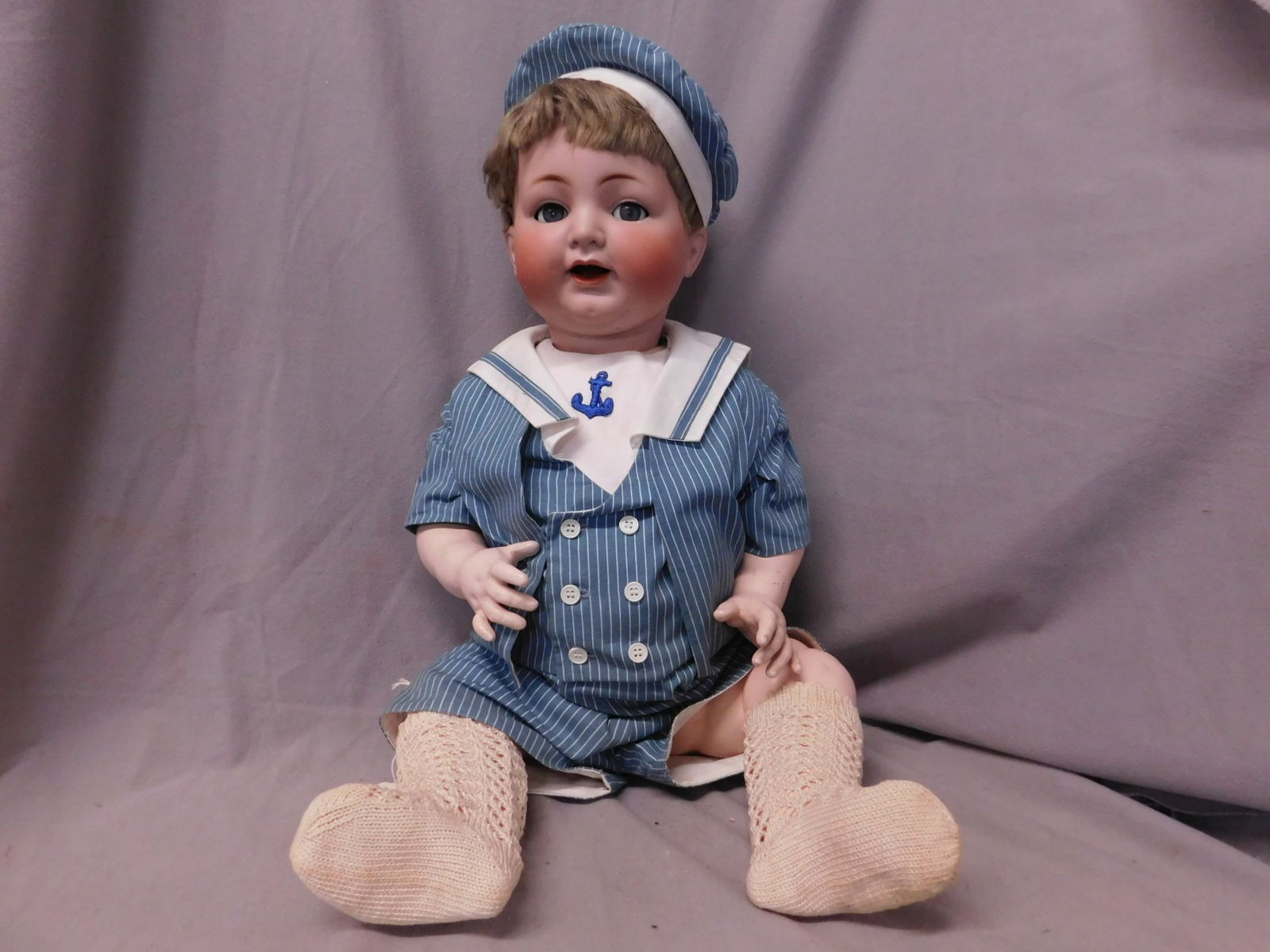 K & R Bisque Character Doll (1 of 8)