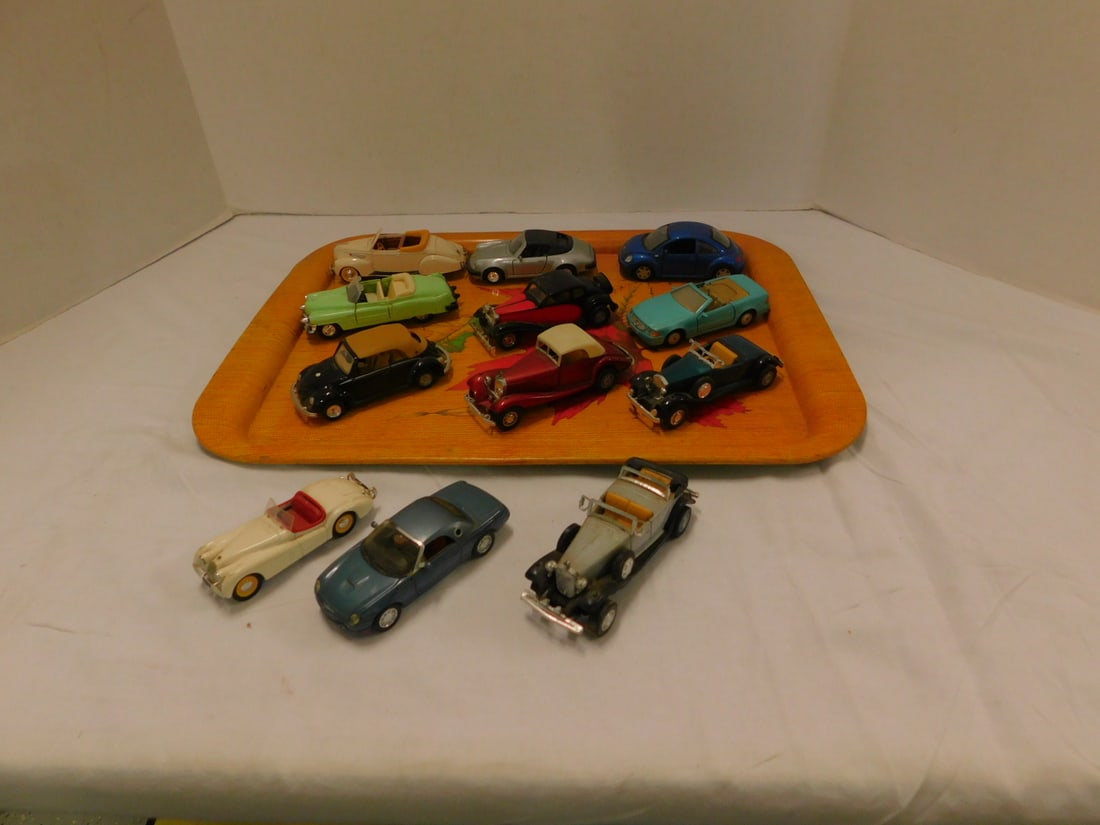 (12) 1:43 Scale Model Die Cast Cars (1 of 3)