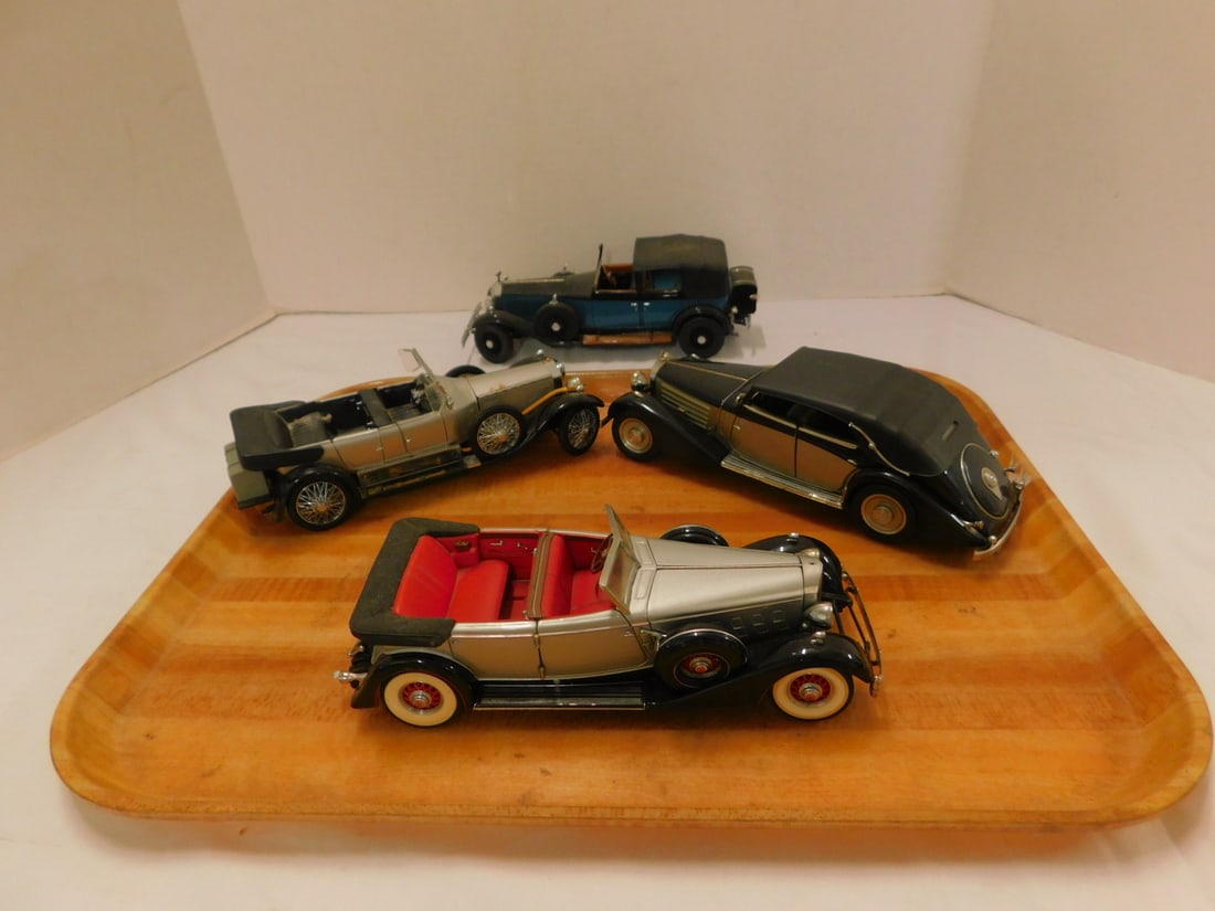 4 Franklin Mint Scale Model Die Cast Cars (1 of 4)