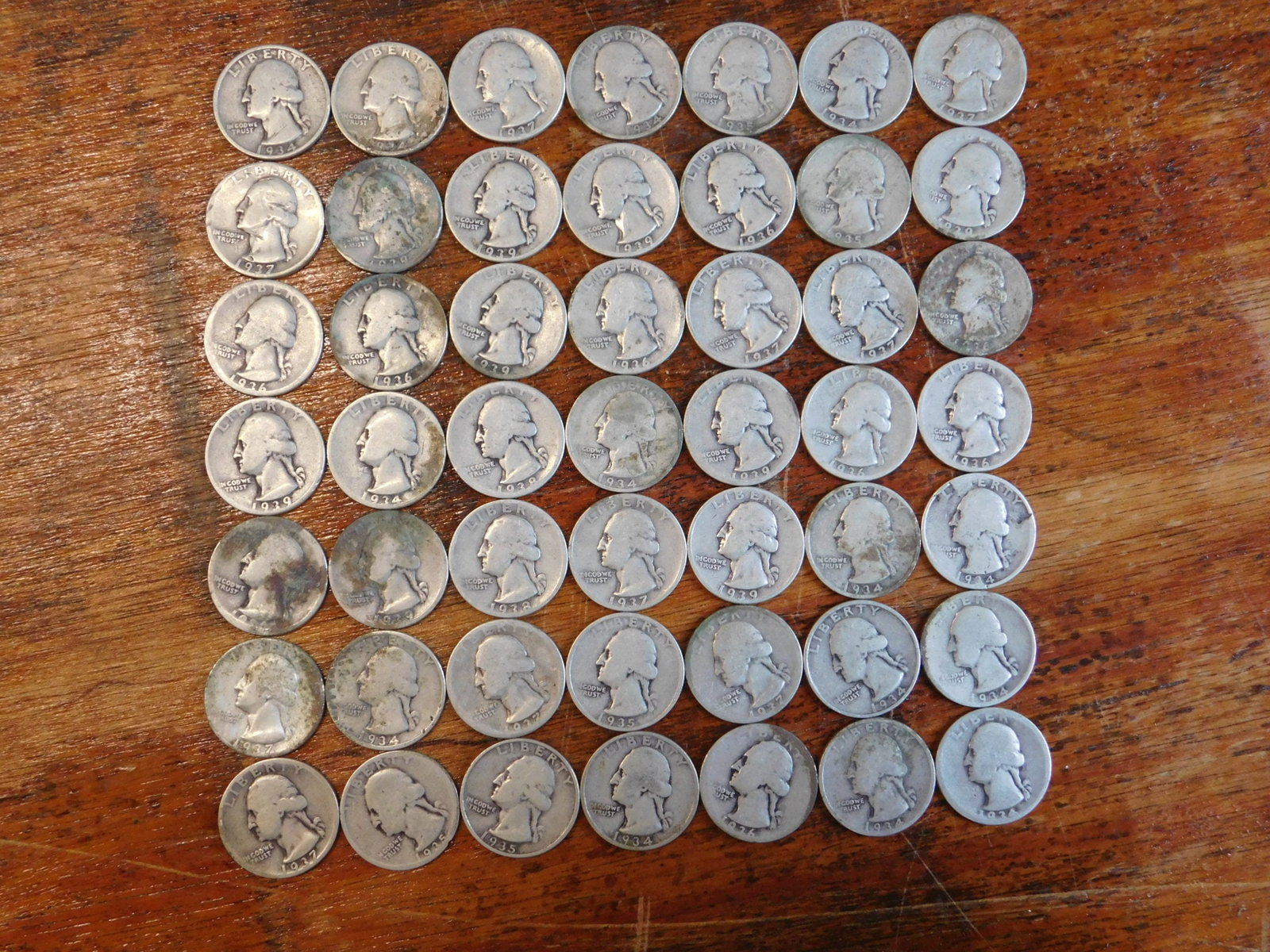 49 U.S. Silver Quarters (1 of 3)
