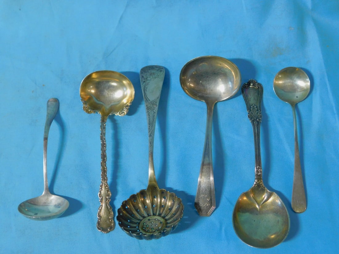 6 Sterling Silver Serving Ladles (1 of 3)