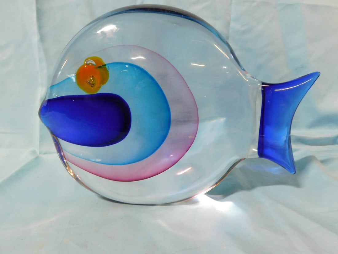 Murano Glass Fish Sculpture (1 of 3)