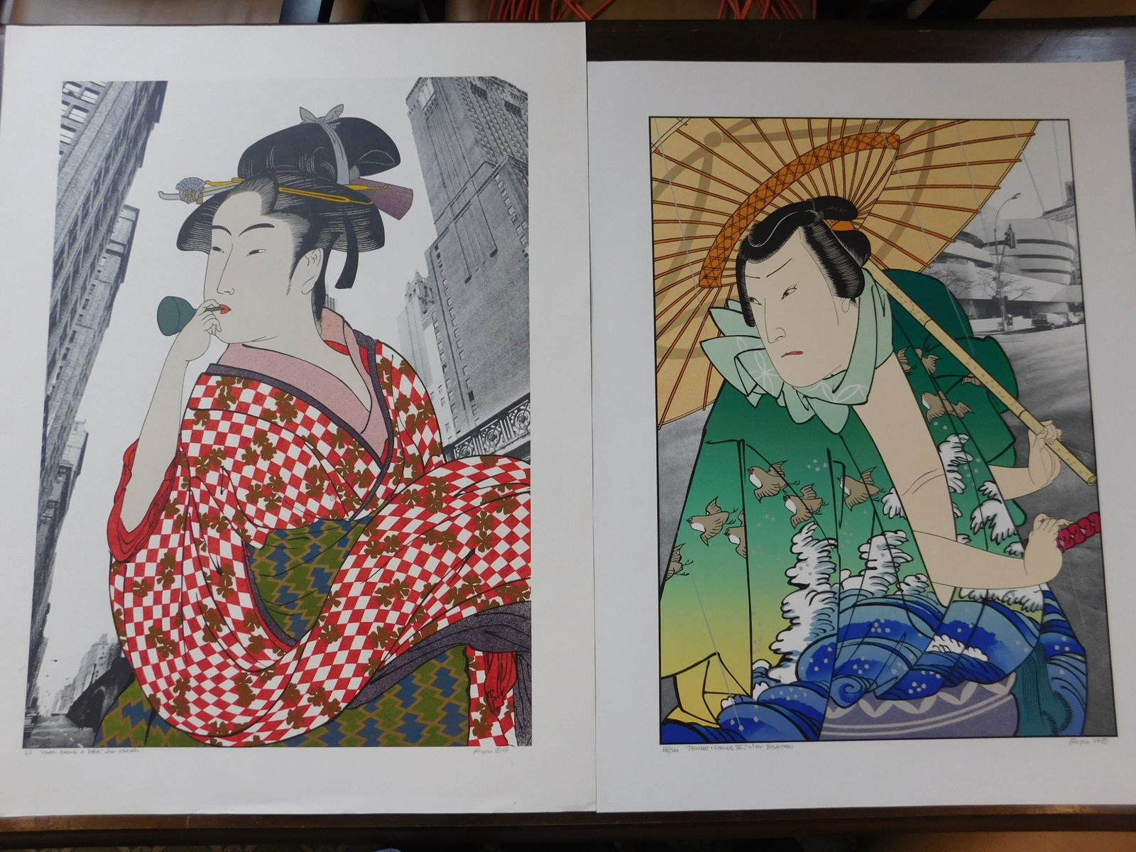 2 Michael Jay Knigin Serigraphs, Oriental (1 of 7)