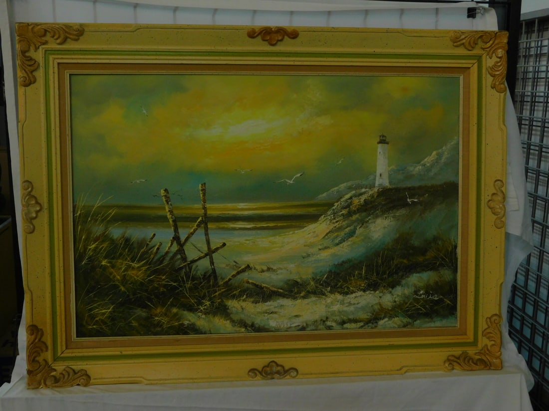 Louis Signed Seascape Painting (1 of 5)