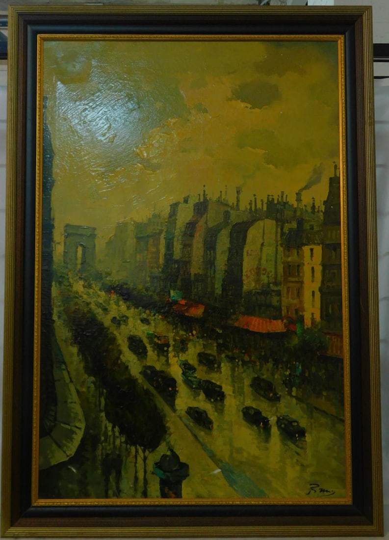 Parisian City Scape o/c (1 of 4)