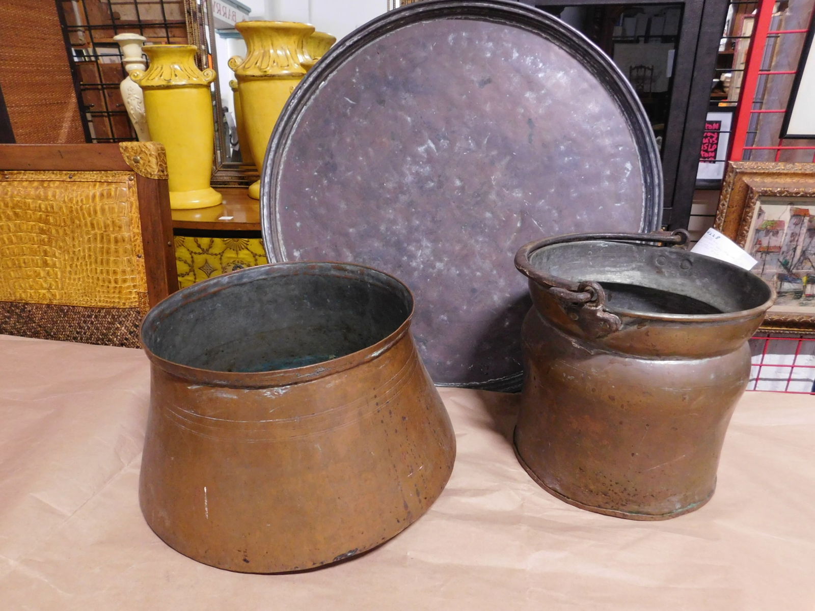 Copper Pots & Tray (1 of 7)