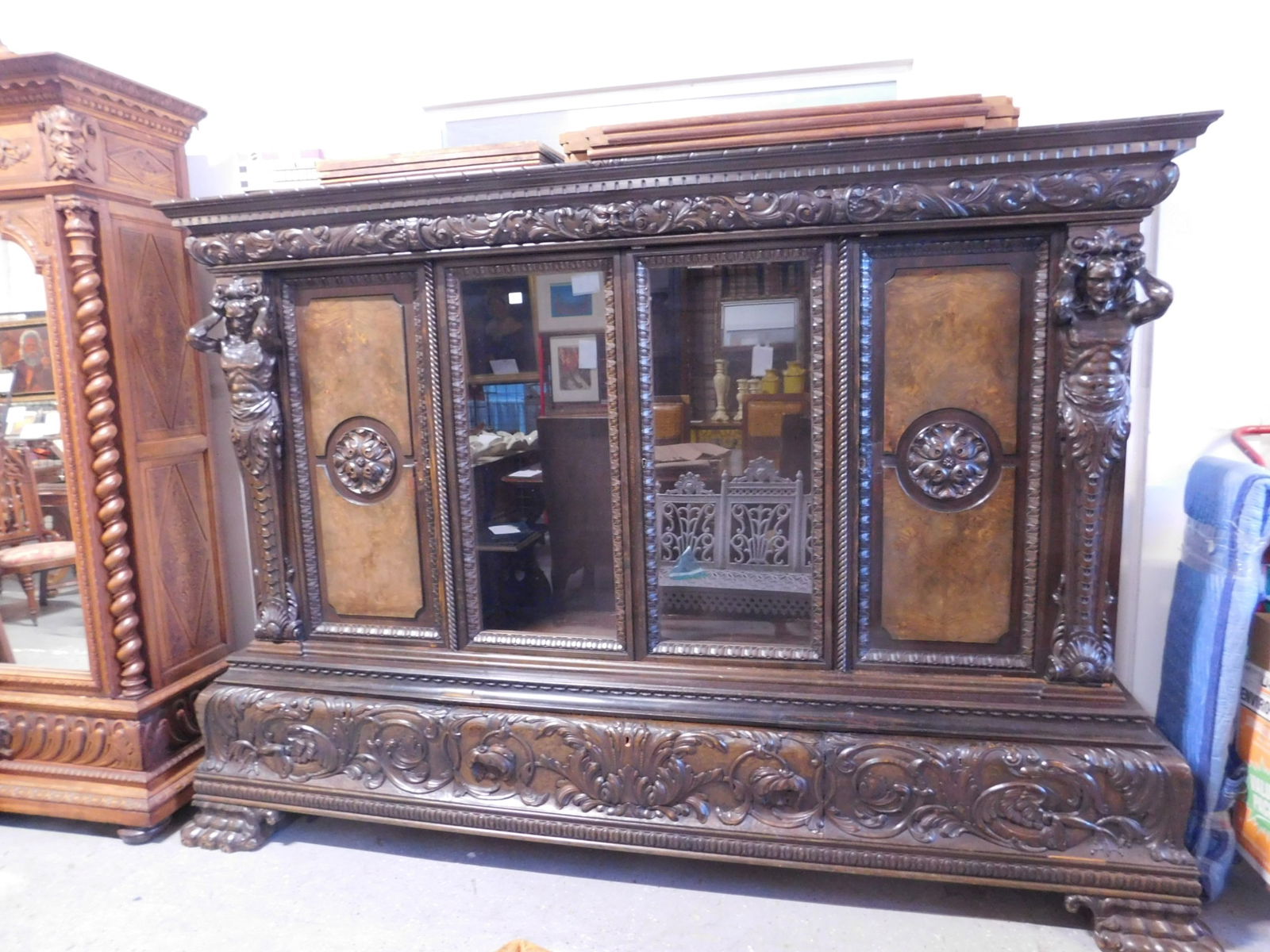 Renaissance Revival Style Bookcase (1 of 8)