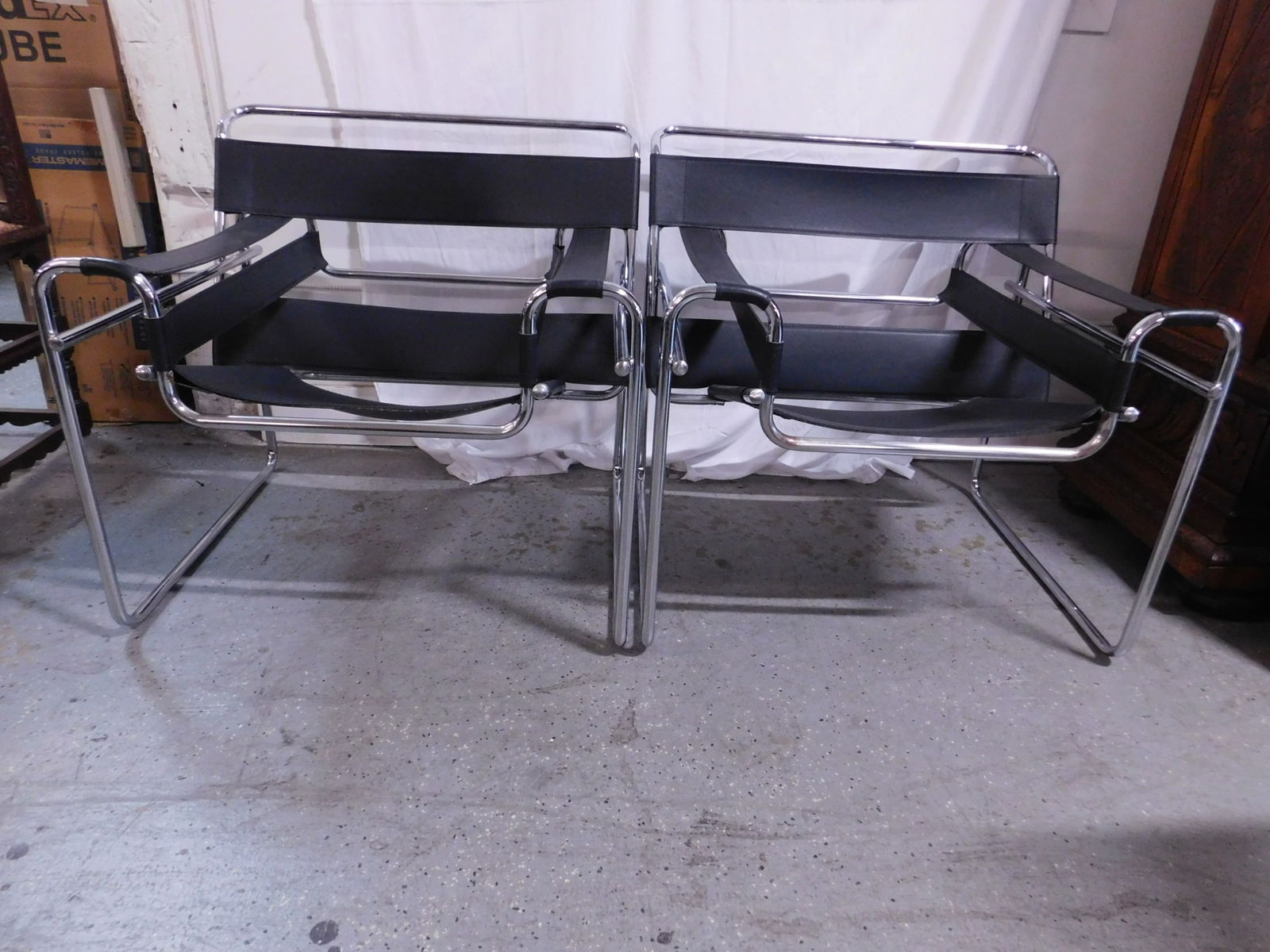 Pr Wassily Style Arm Chairs (1 of 6)