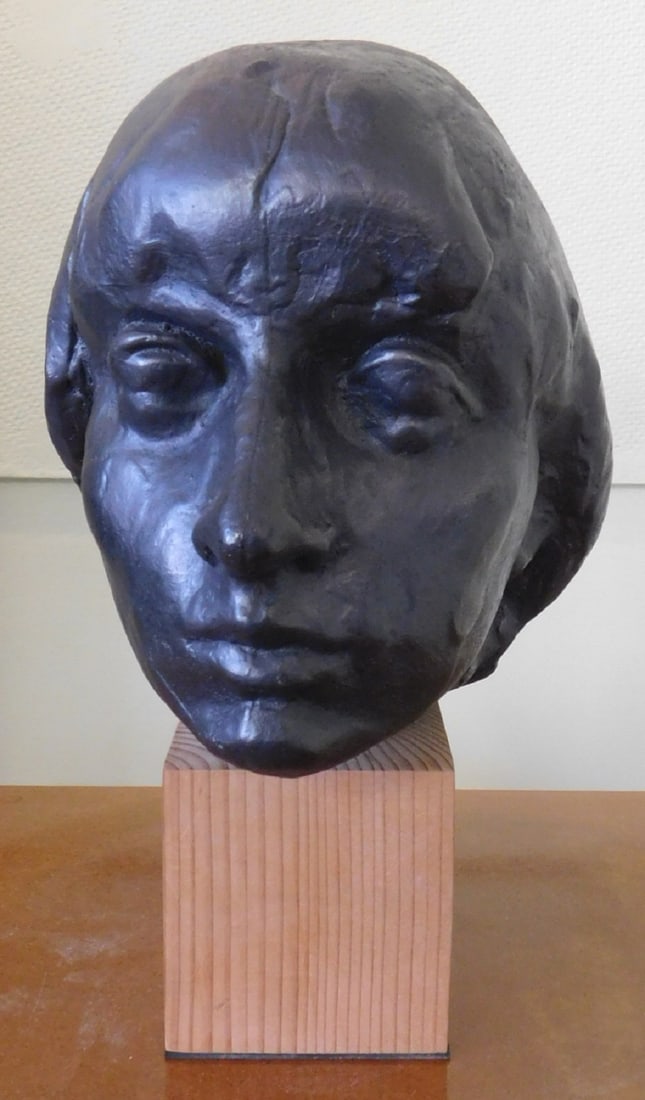 Stephen Robin Cast Iron Female Bust Sculpture (1 of 5)