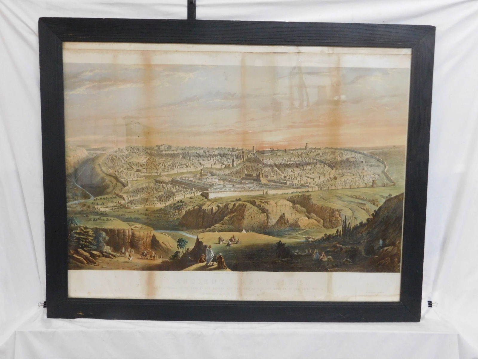 Framed Jerusalem Chromolithograph (1 of 8)