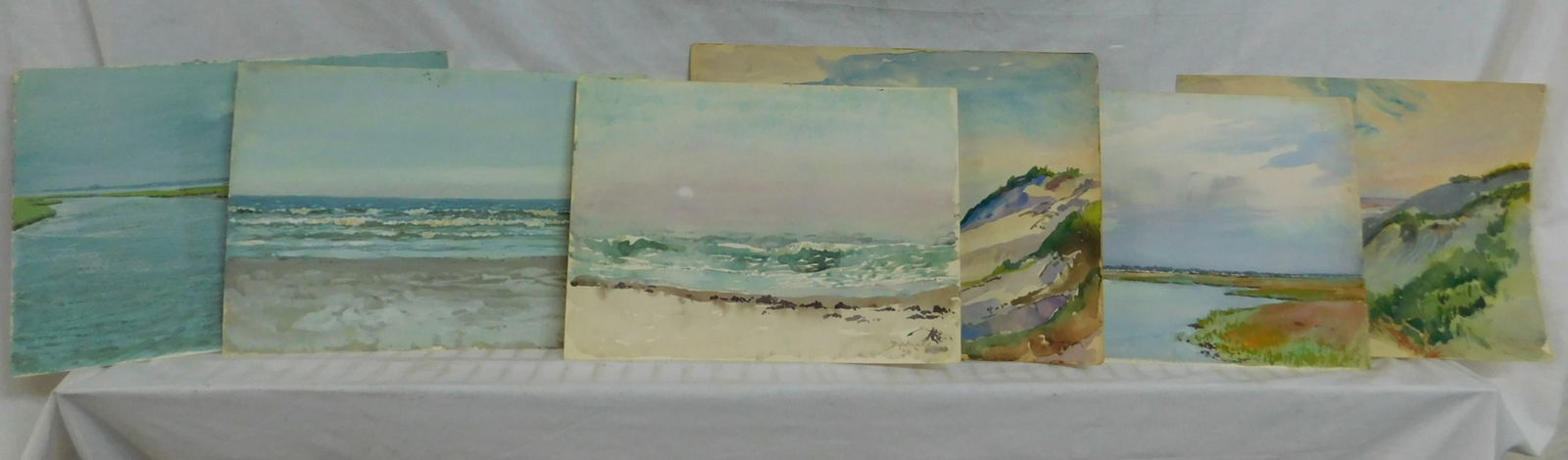6 Bowman Seascape Water Colors (1 of 3)
