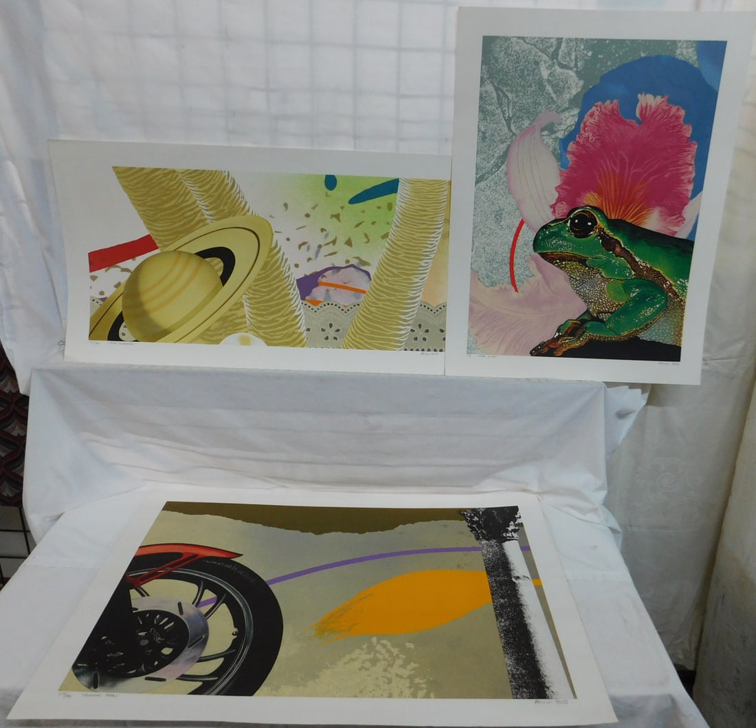 3 Michael Jay Knigin Serigraphs (1 of 10)
