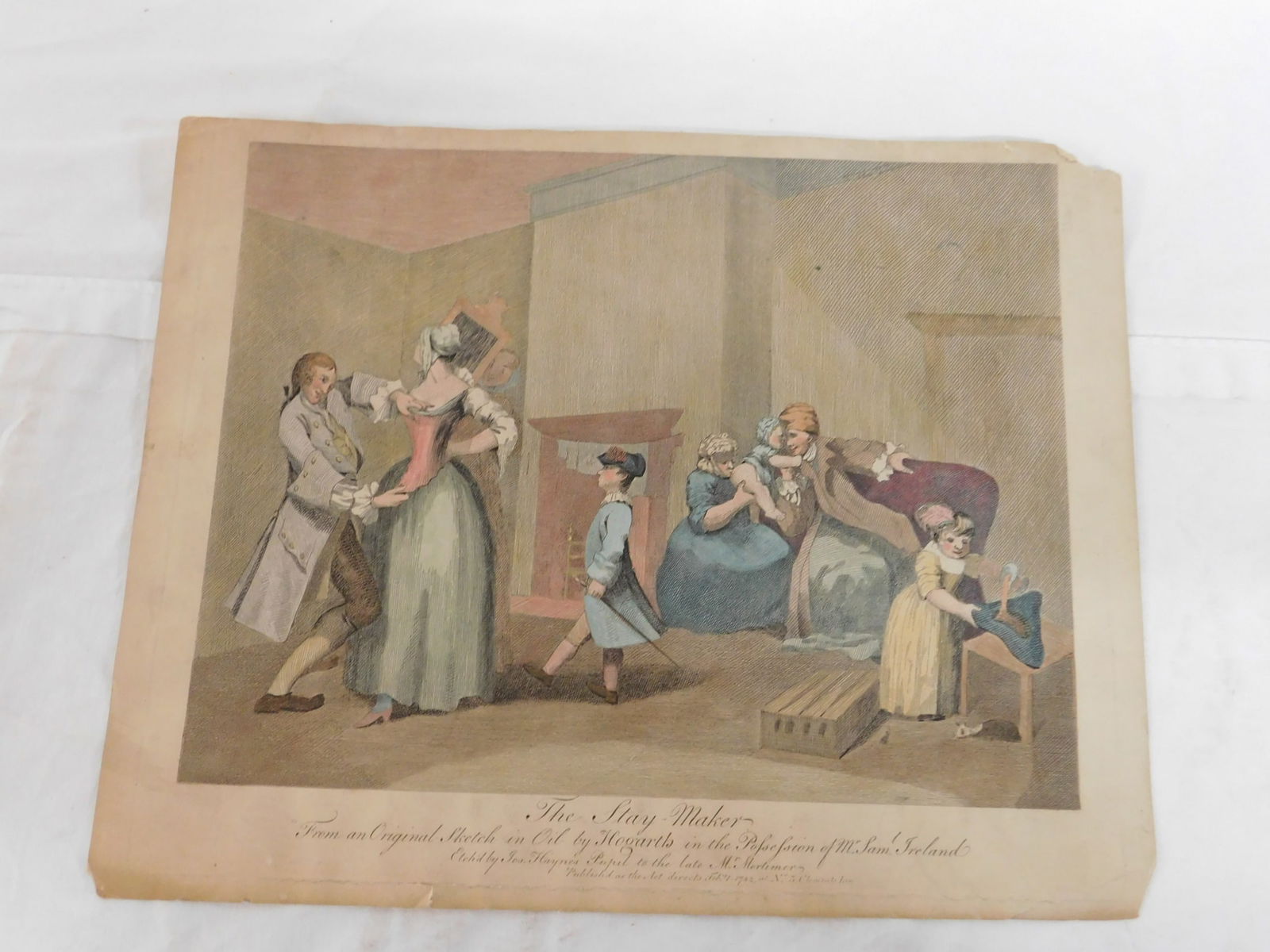 The Stay Maker Colored Etching (1 of 5)