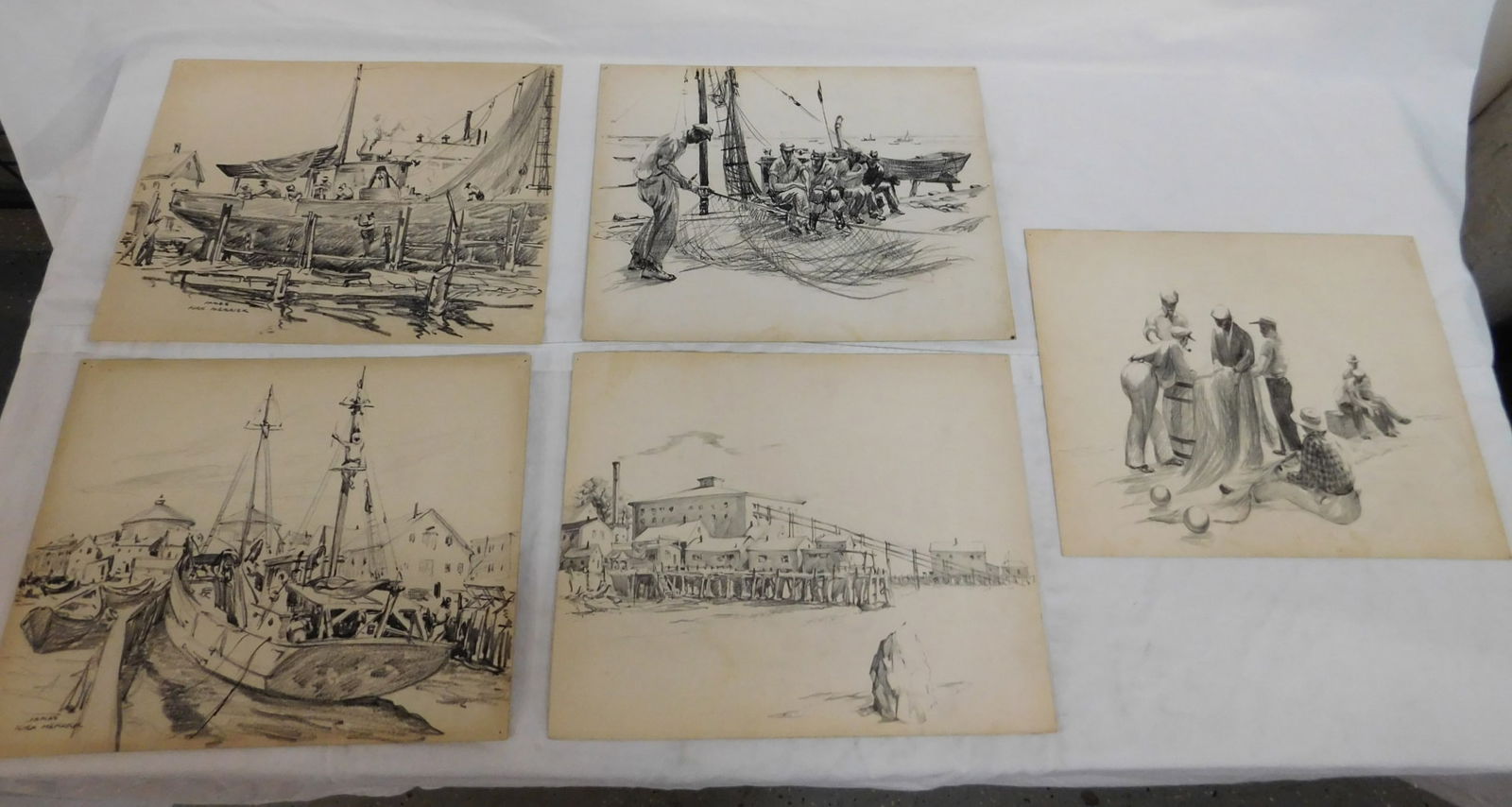 5 James Kirk Merrick, Boat Drawings (1 of 6)
