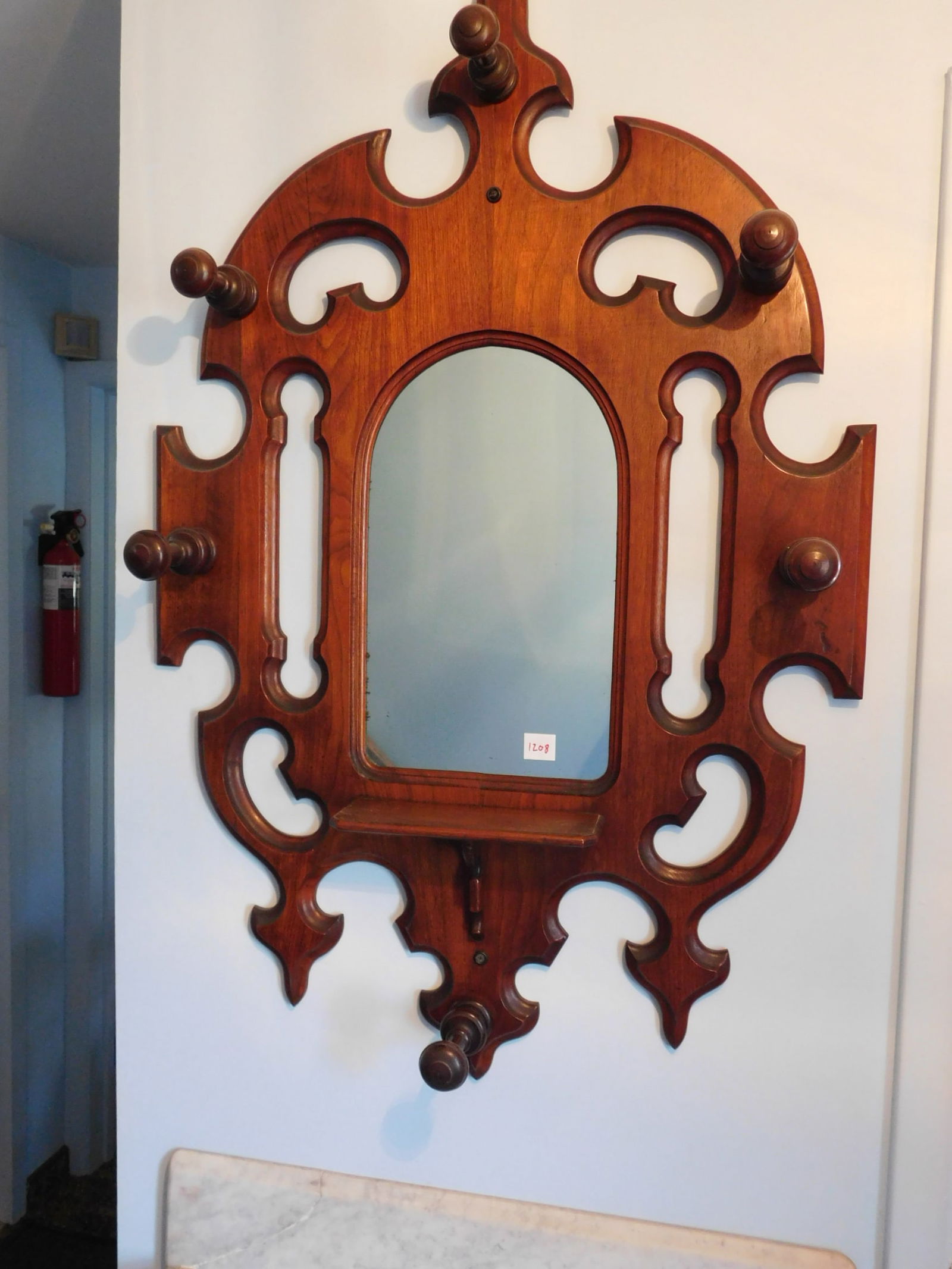 Rococo Revival Wall Coat Rack (1 of 3)