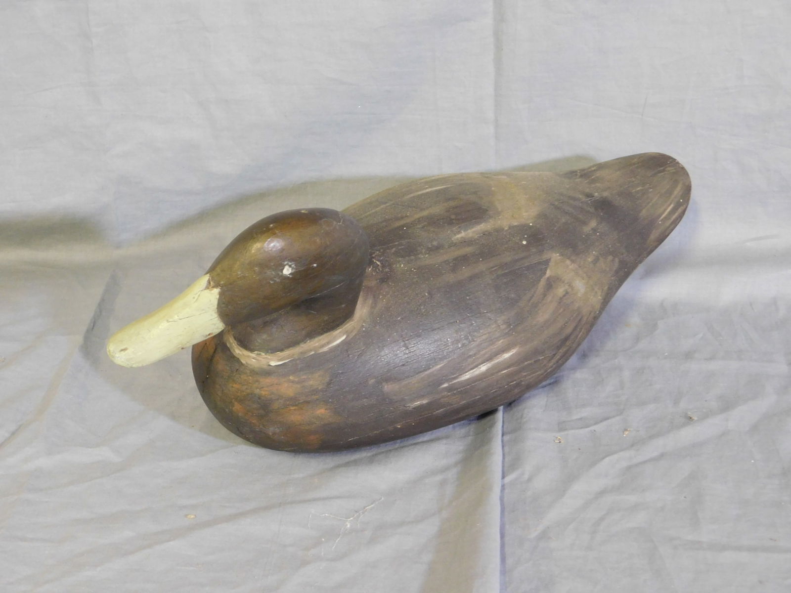 Vintage Hand  Carved & Painted Duck Decoy (1 of 4)