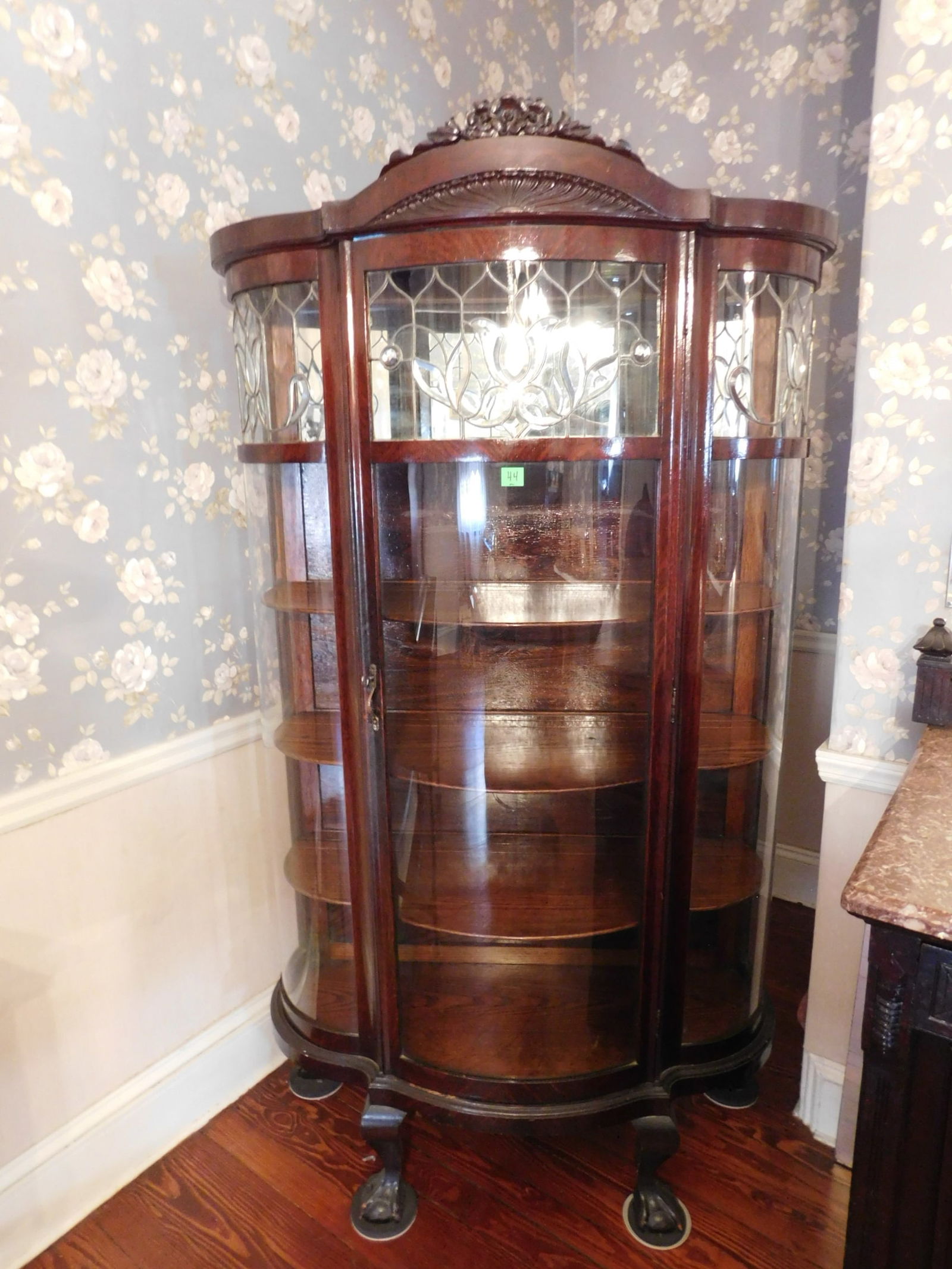 Bow Front China Closet (1 of 3)