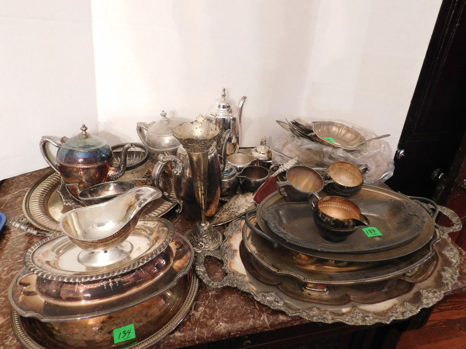 Large Silver Plate Group (1 of 9)