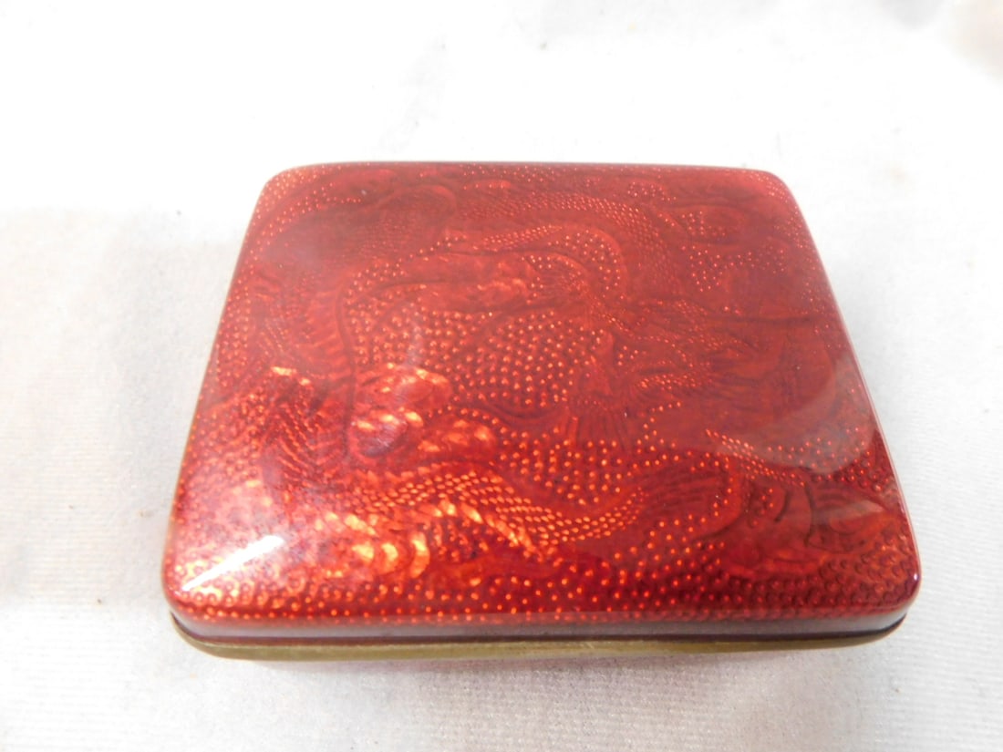 Japanese Red Enameled Box (1 of 4)