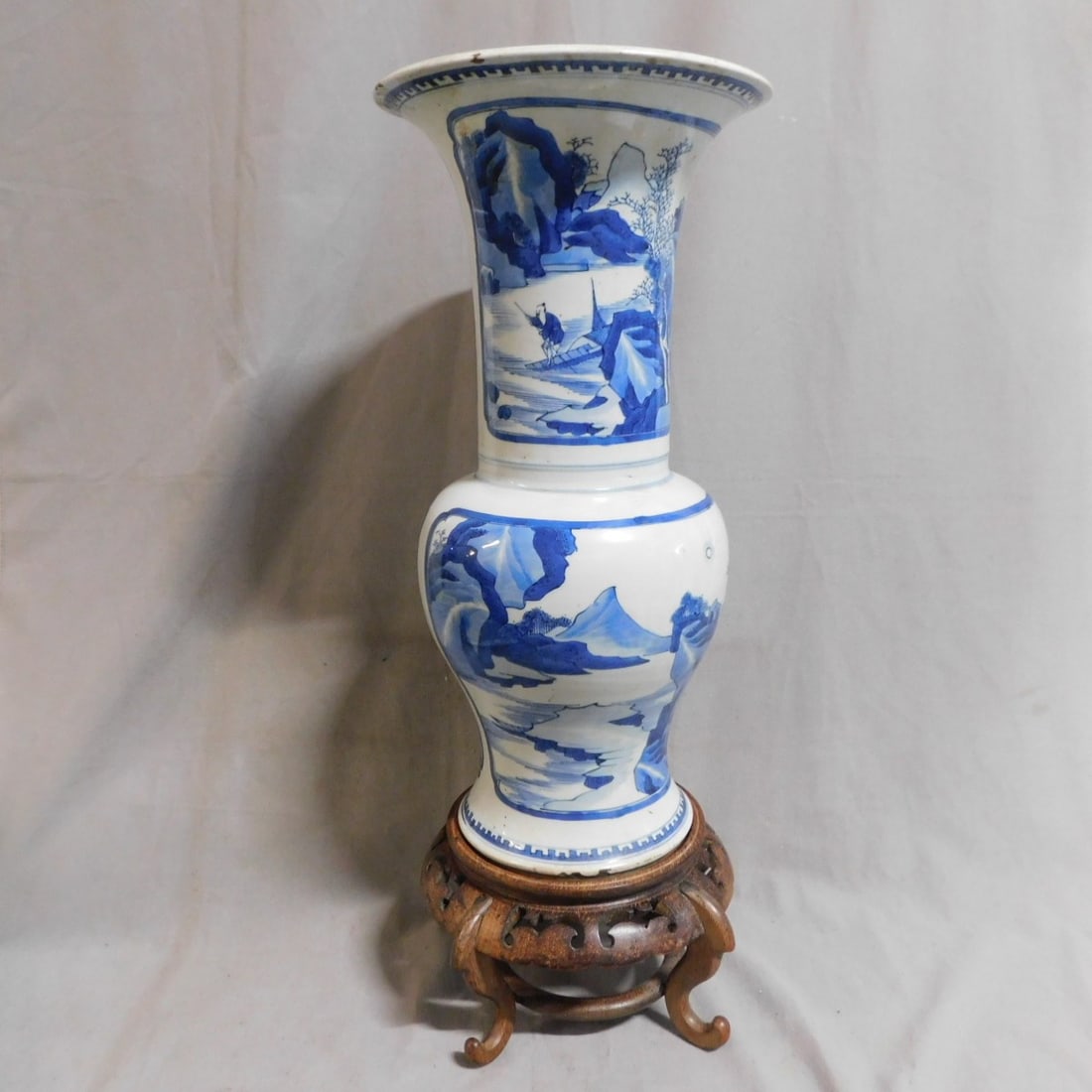 Chinese Blue & White Yen Yen Vase (1 of 12)