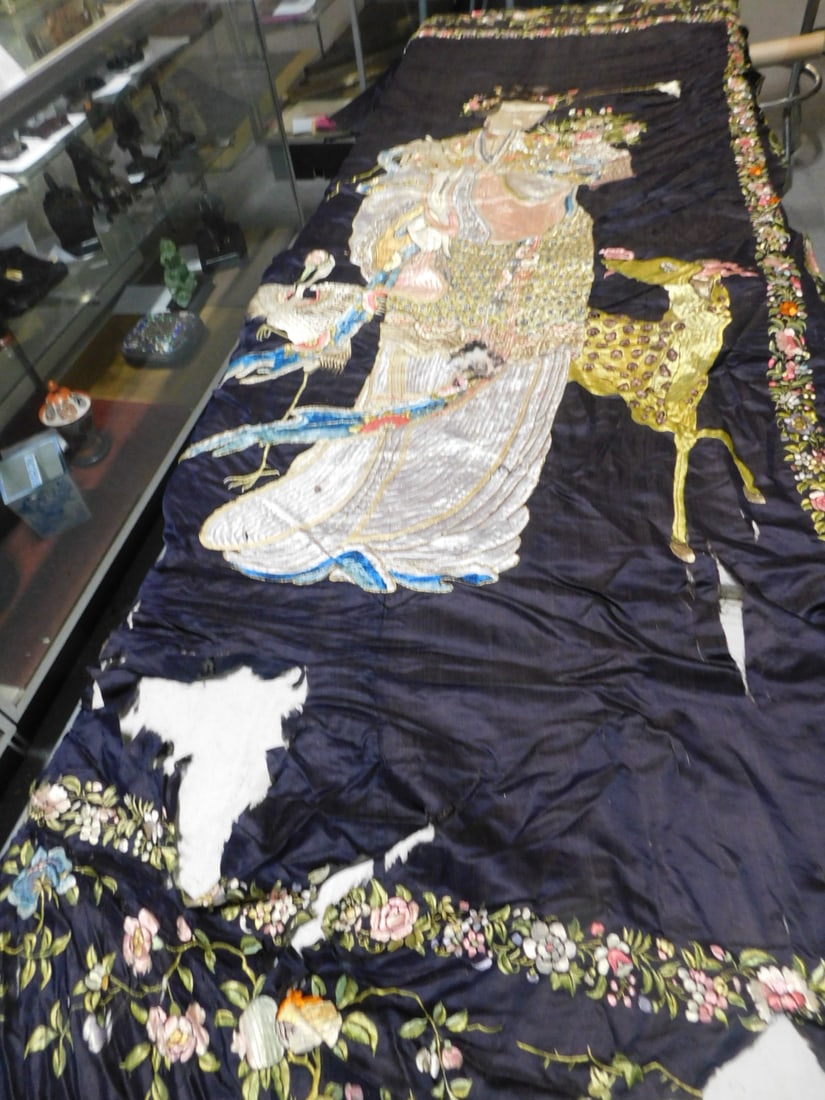 Large Chinese Silk Embroidery (1 of 9)