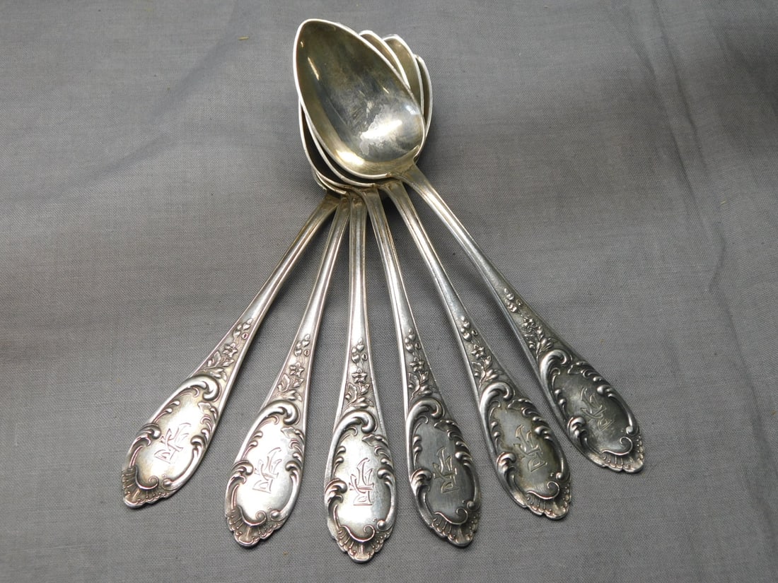 6 Silver Teaspoons (1 of 3)