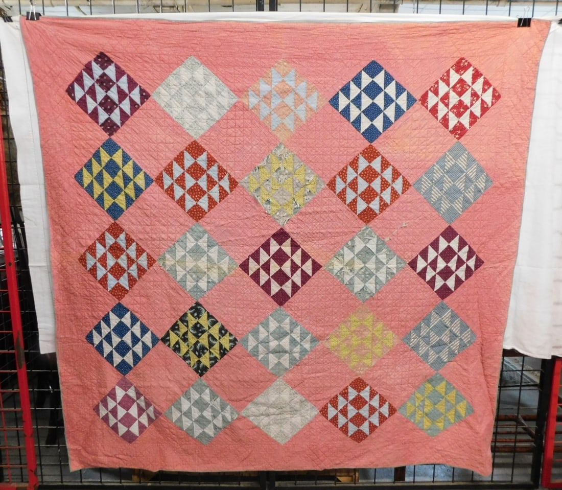 American Quilt Block & Triangle Mauve (1 of 7)