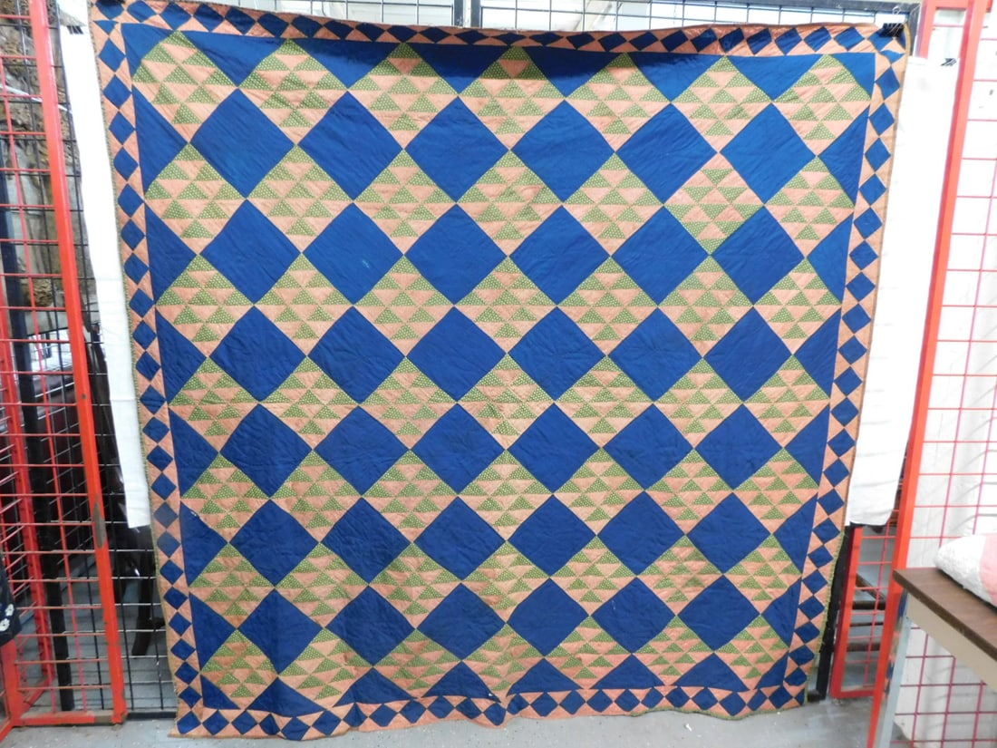 American Quilt Block & Triangle Blue (1 of 6)