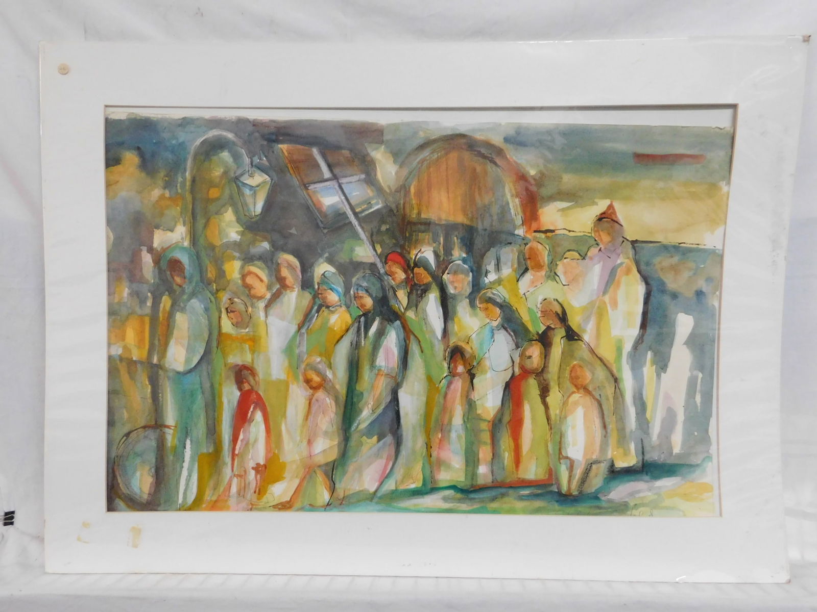 Ethel Lunenfeld - Procession Water Color (1 of 5)