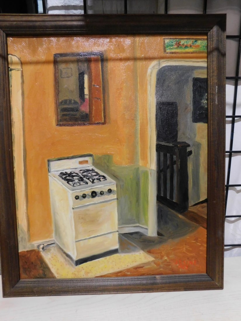 J(oseph) D. Sine-Outsider Interior w/Stove (1 of 5)