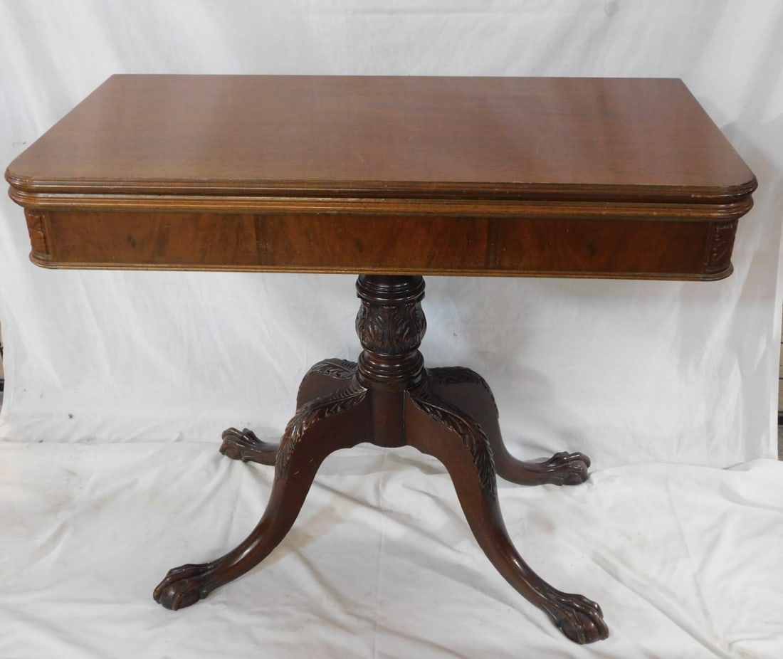Chippendale Style Game Table (1 of 5)