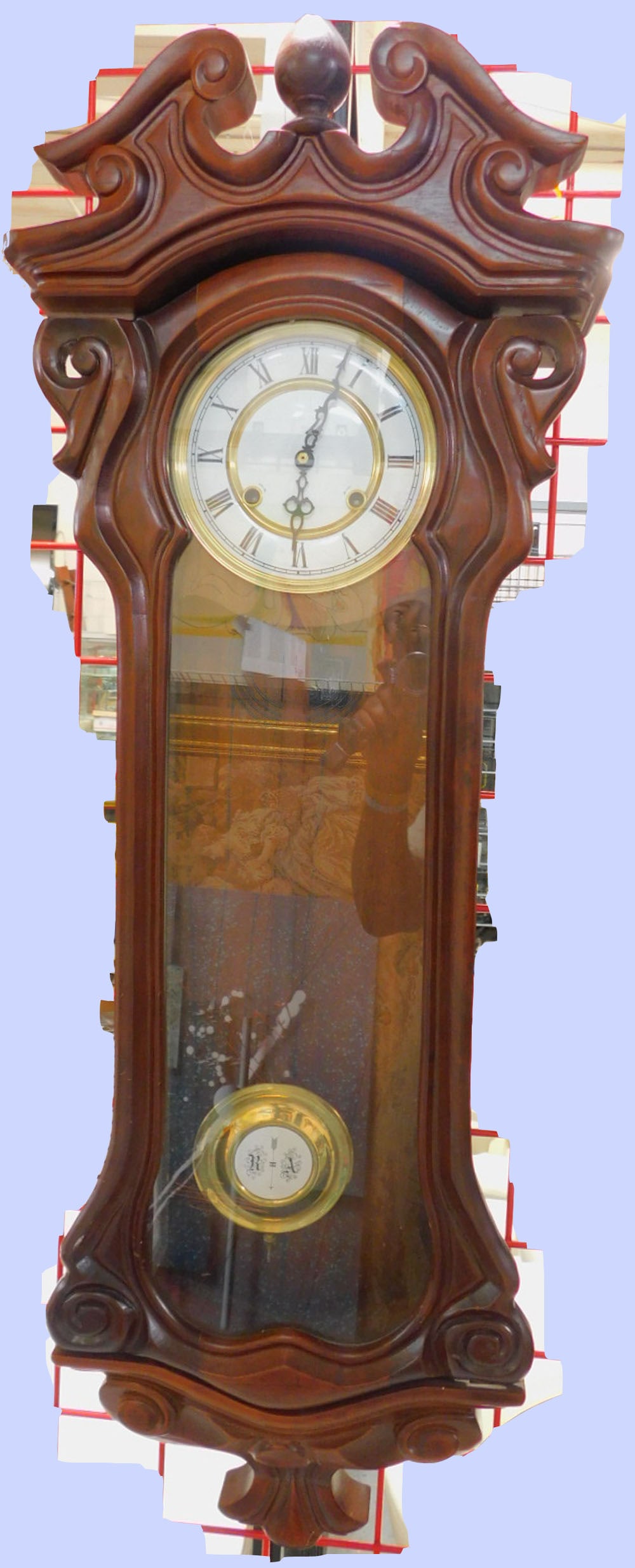 Art Nouveau Style Regulator Clock (1 of 8)