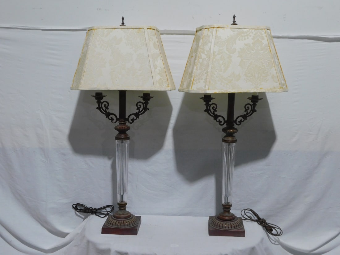 Pr Candelabra Table Lamps (1 of 6)