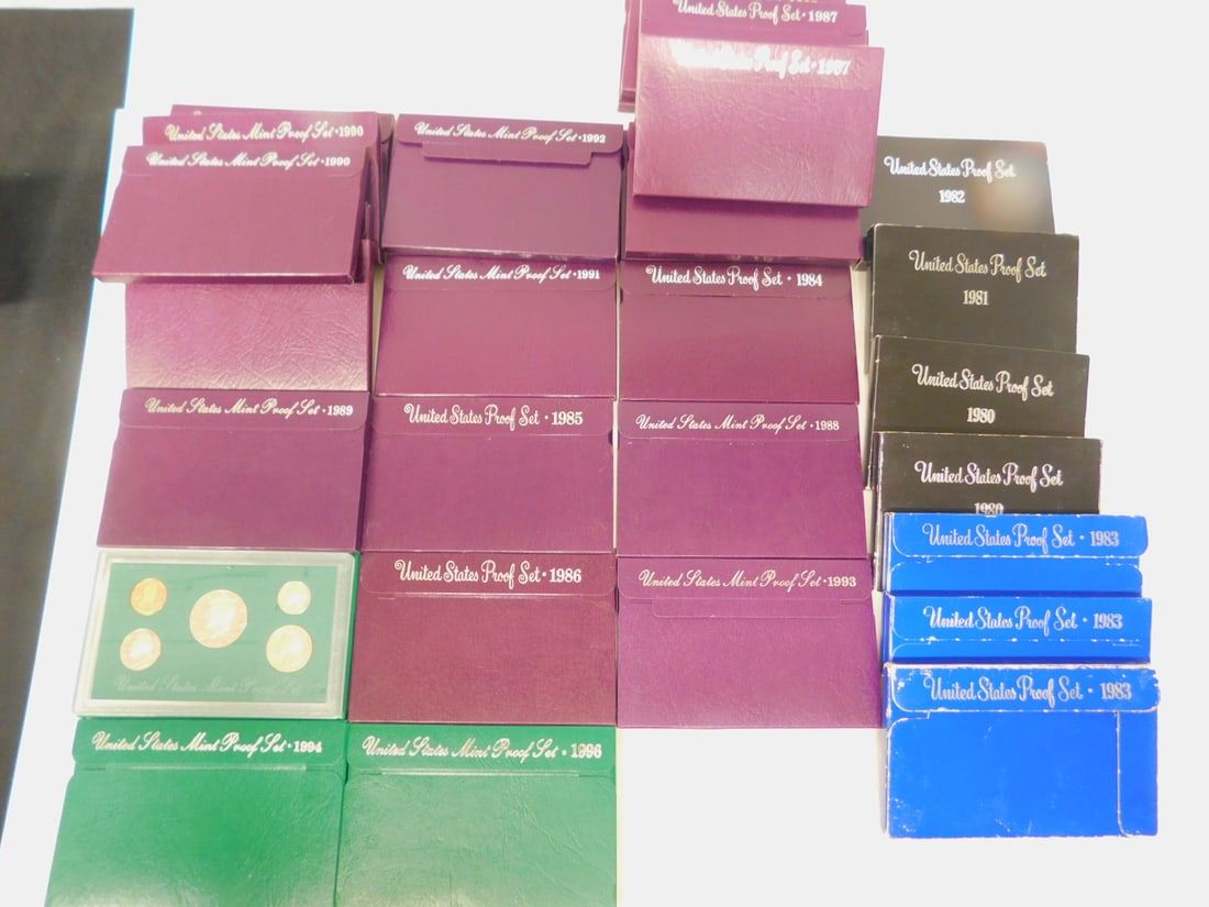 (29) 1980s - 2000 United States Proof Sets (1 of 7)