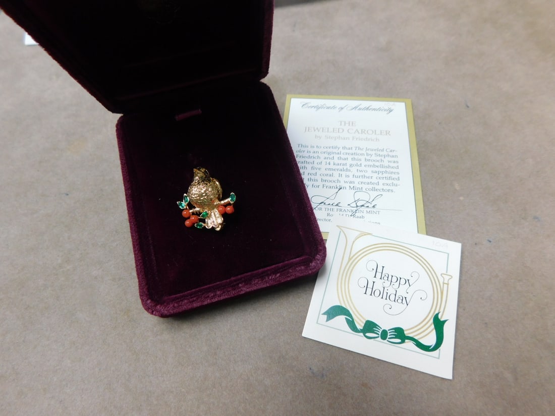 14k yg Bird Brooch (1 of 5)