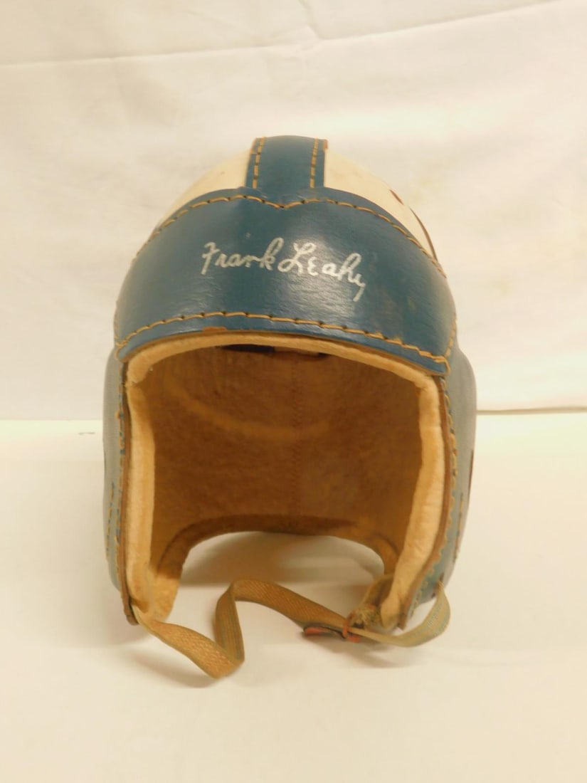 Vintage 1940s Leather Football Helmet (1 of 5)