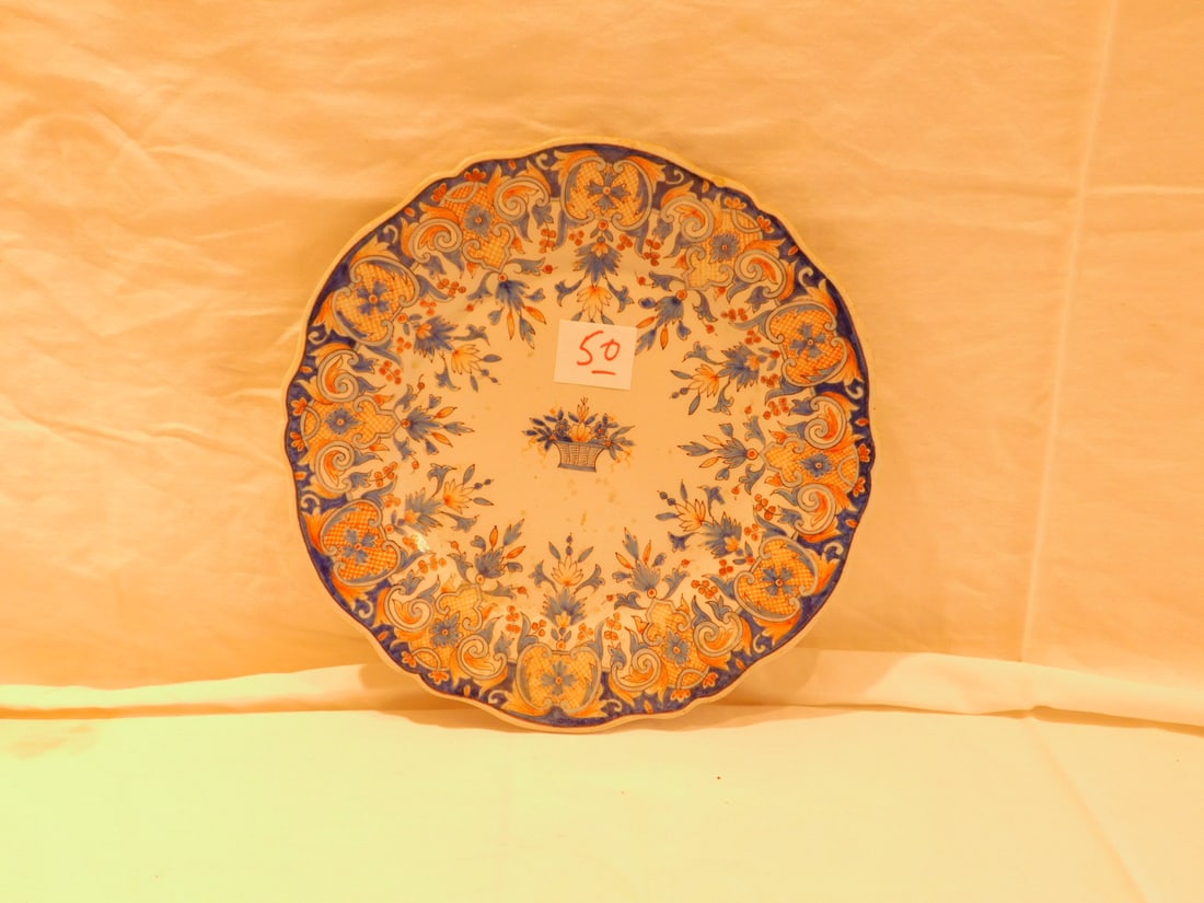 19th c. Faience plate (1 of 2)