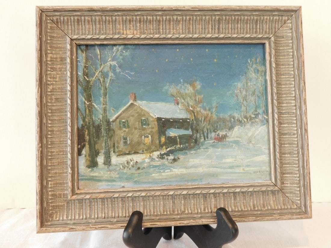 Framed W E Baum oil on masonite (1 of 5)